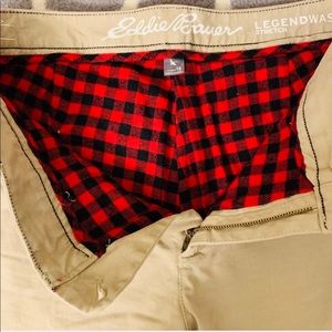 Eddie Bauer Fleece Lined Khakis